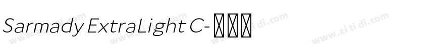 Sarmady ExtraLight C字体转换